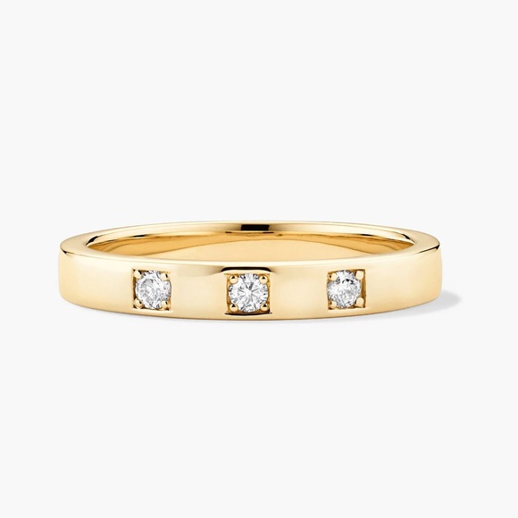 Mejuri Jewelry - Mejuri Diamond Band Gold Diamonds